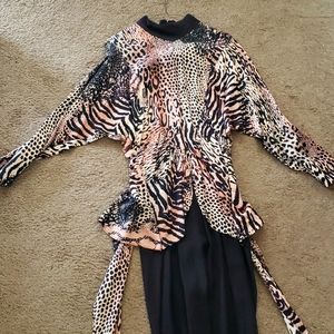 Leopard cocktail dress